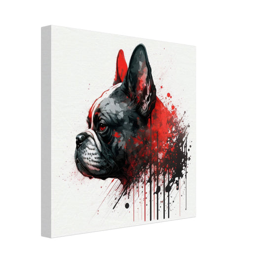 Toile 30 X 30 cm - Bouledogue Français #1