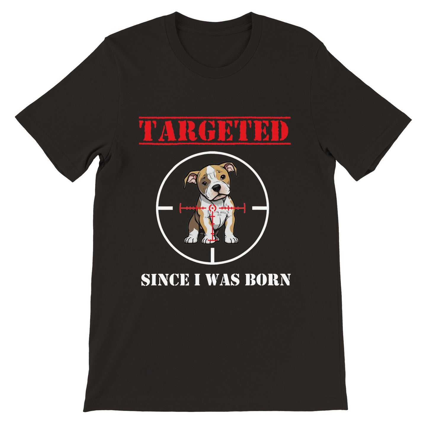 T-shirt NOIR "TARGETED" - Version Pit/Staff