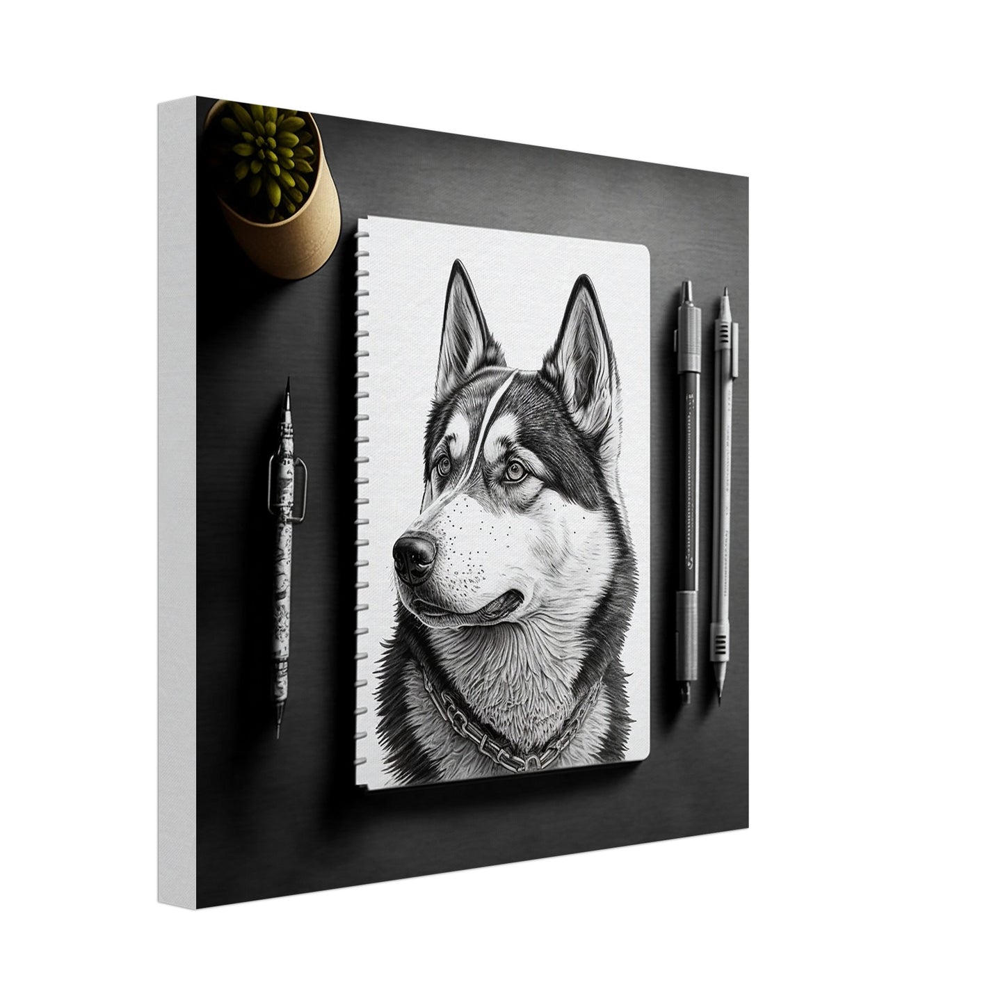 Toile 30 X 30 cm - Husky #5