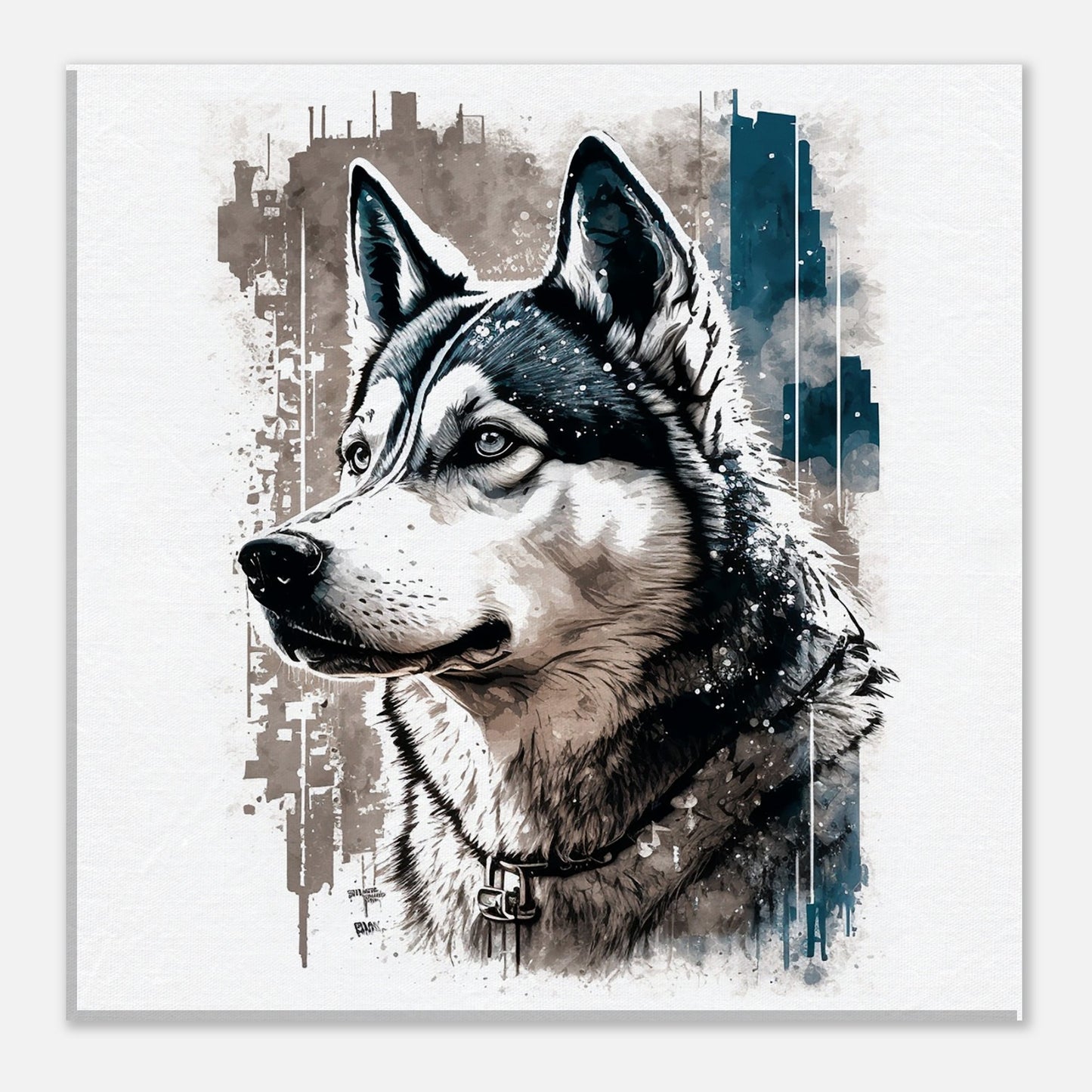 Toile 30 X 30 cm - Husky #3