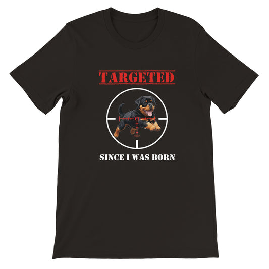 T-shirt NOIR "TARGETED" - Version Rottweiler