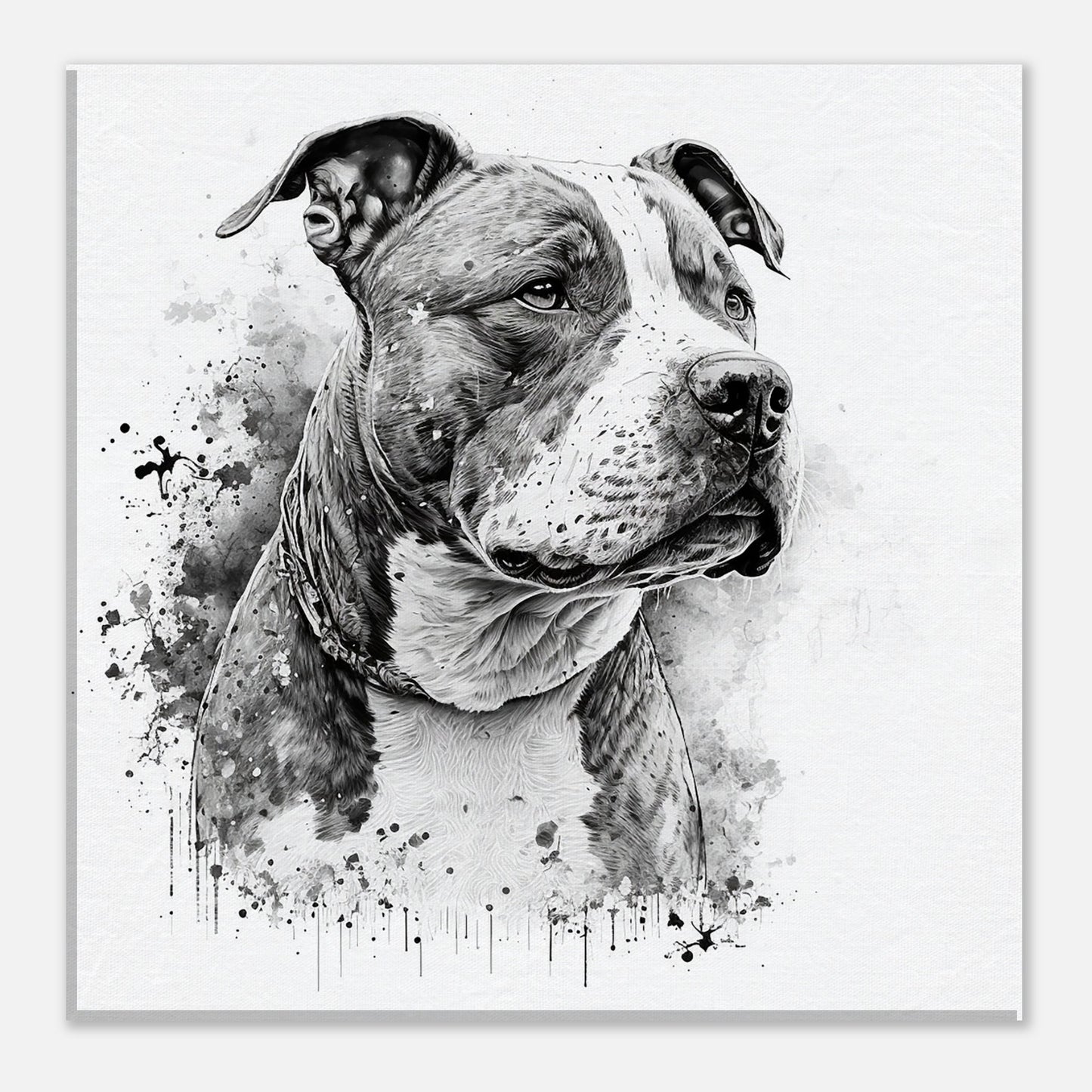 Toile 30 X 30 cm - American Staffordshire Terrier #2