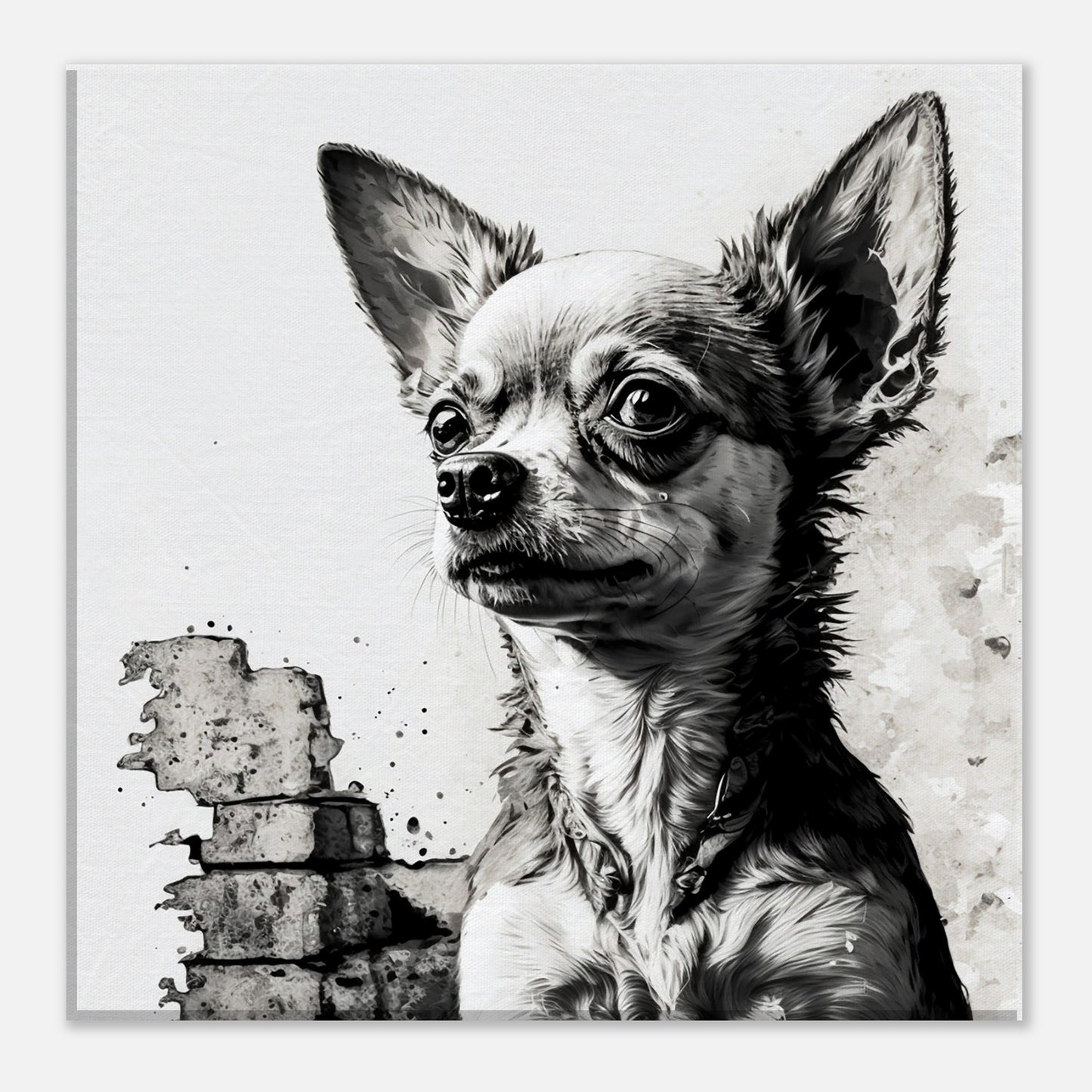 Toile 30 X 30 cm - Chihuahua #3