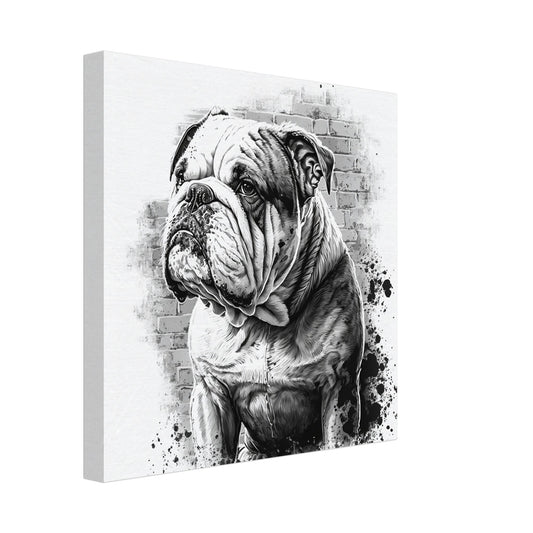 Toile 30 X 30 cm - Bouledogue Anglais #5