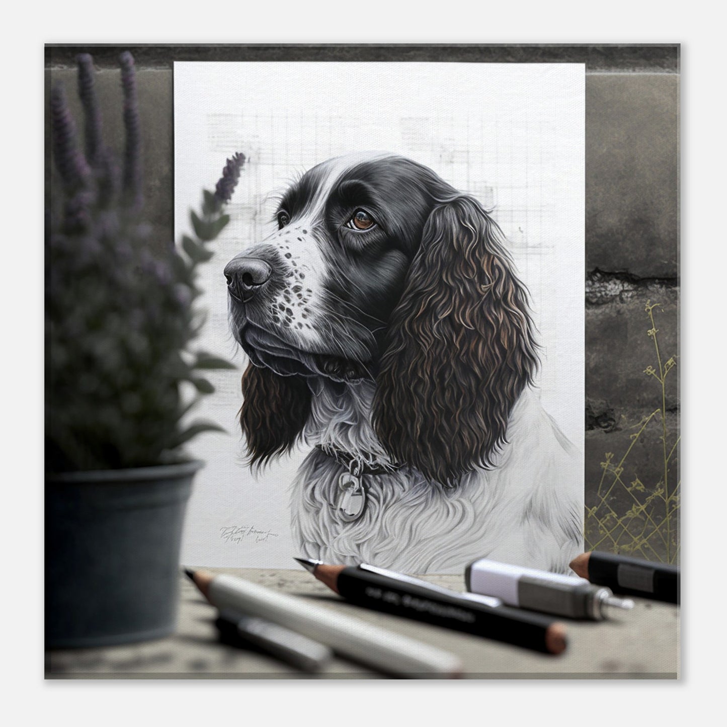 Toile 30 X 30 cm - Cocker Spaniel #1