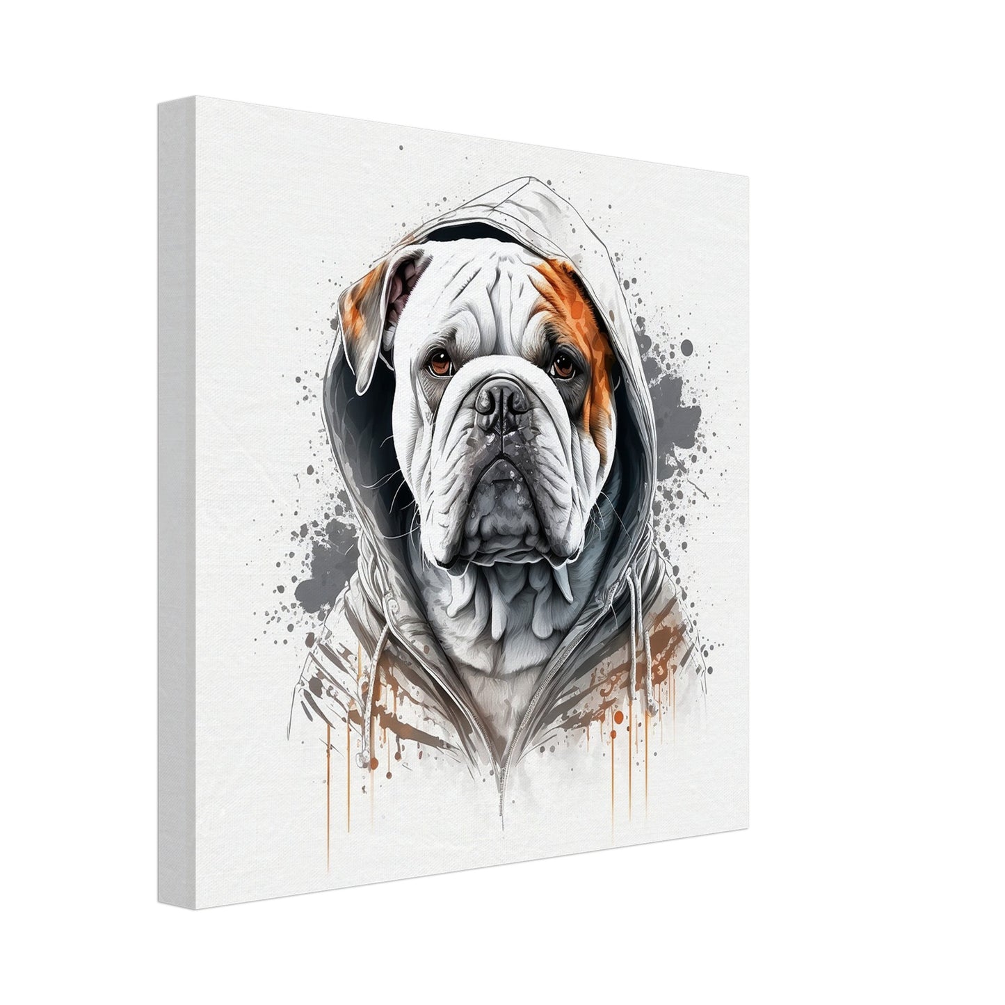 Toile 30 X 30 cm - Bouledogue Anglais #4