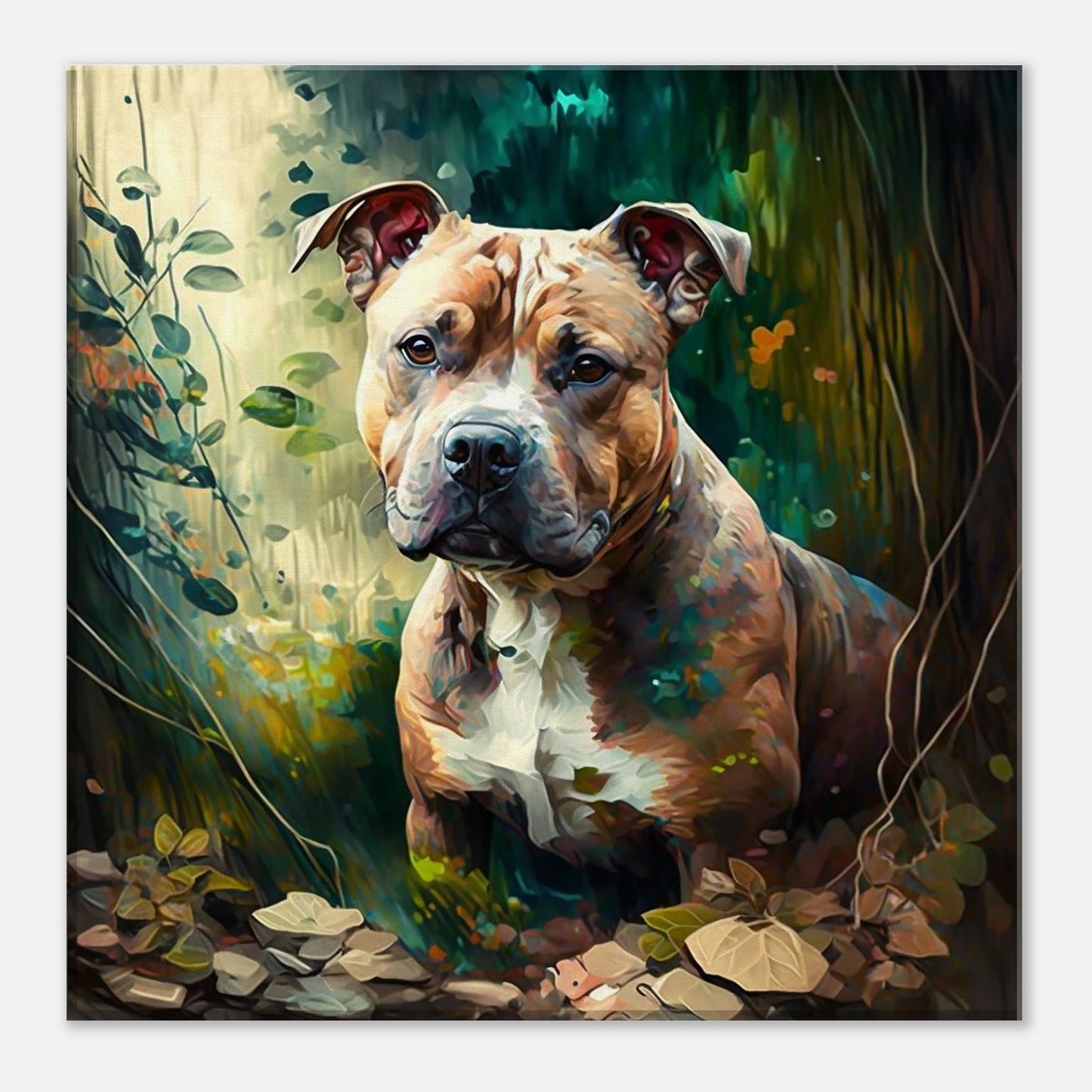 Toile 30 X 30 cm - Staffordshire Bull Terrier #1