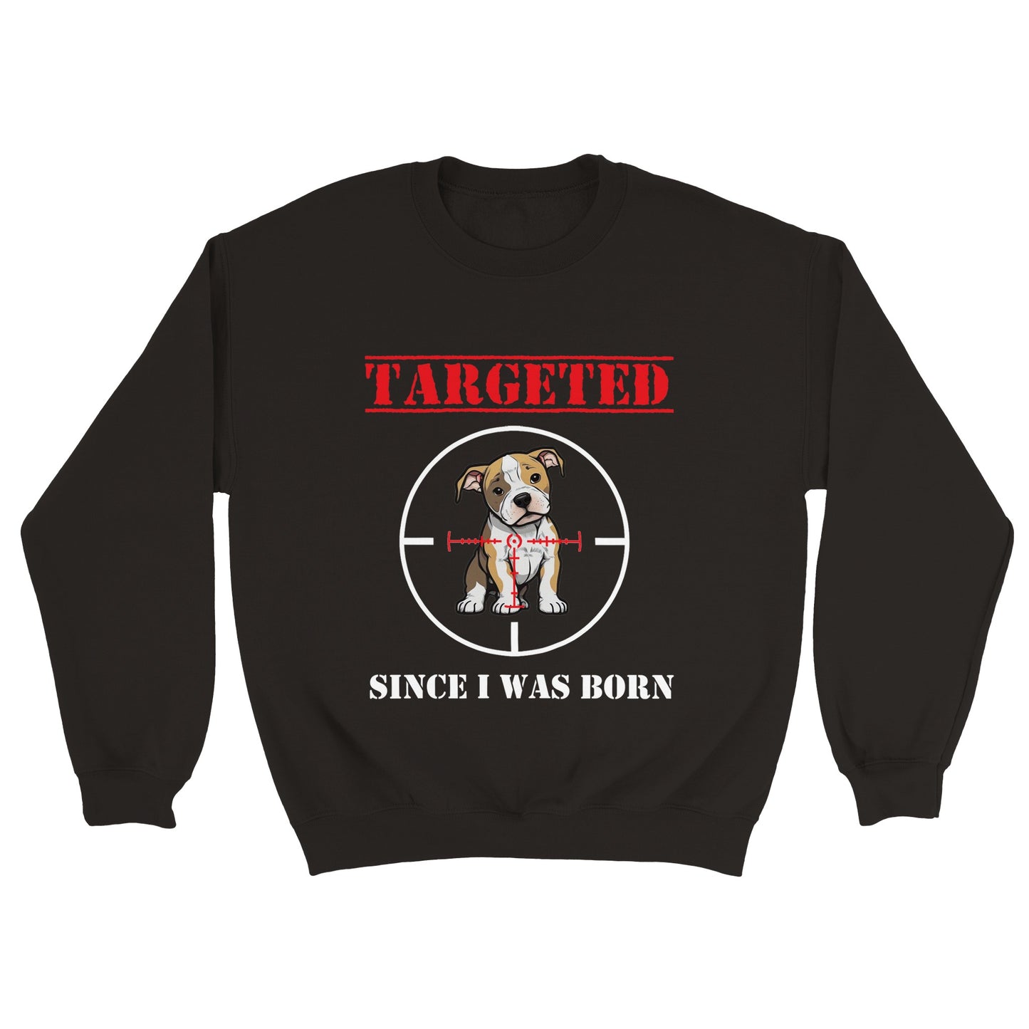 Sweat-shirt NOIR "TARGETED" - Version Pit/Staff