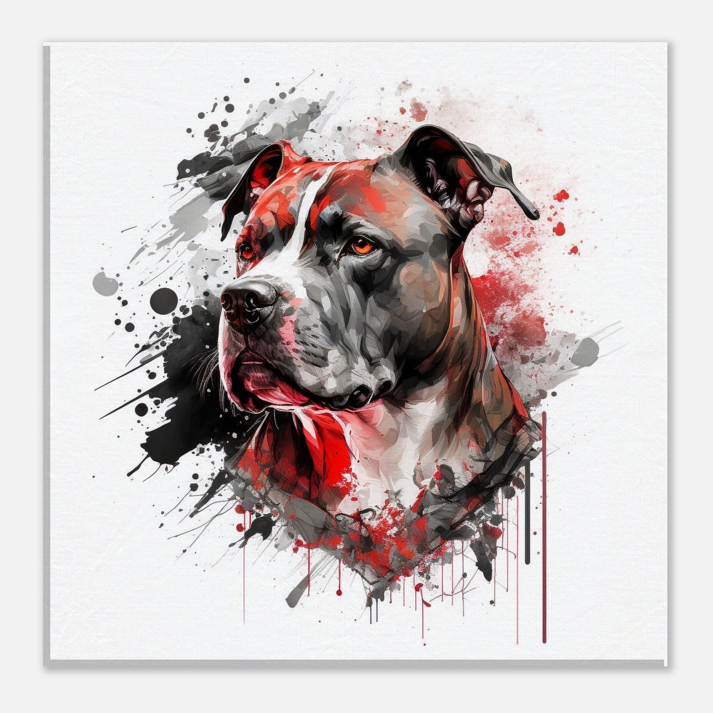 Toile 30 X 30 cm - American Staffordshire Terrier #1