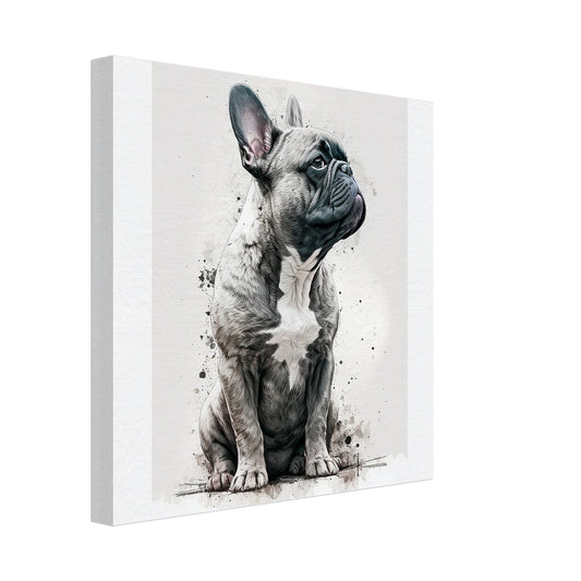 Toile 30 X 30 cm - Bouledogue Français #3