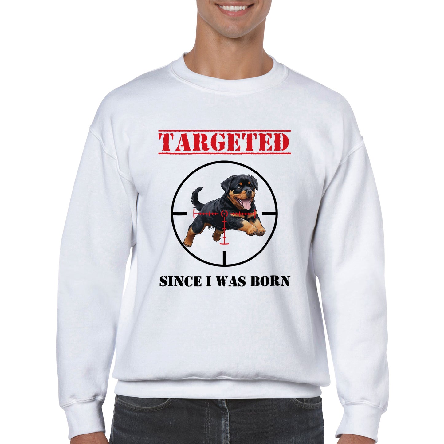 Sweat-shirt "TARGETED" - Version Rottweiler