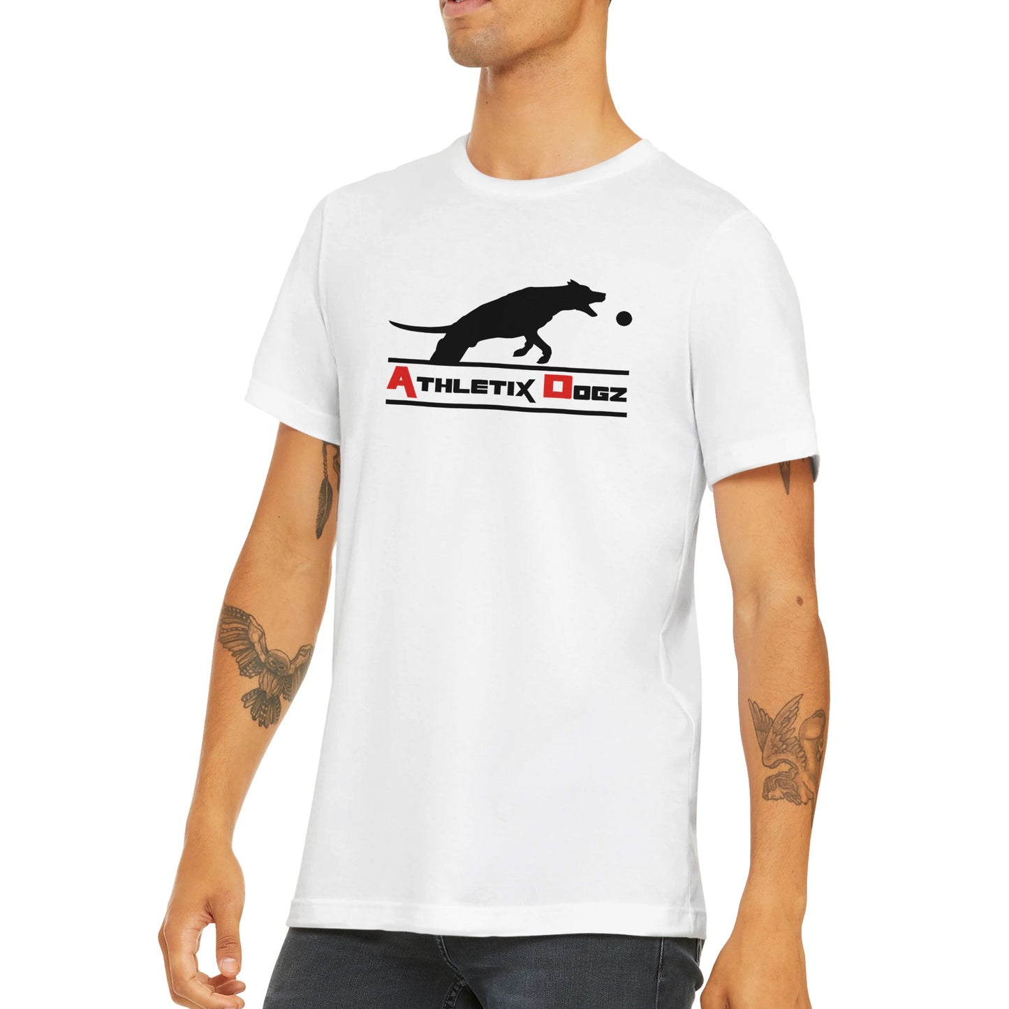 T-shirt "Athletix Dogz" - BLANC