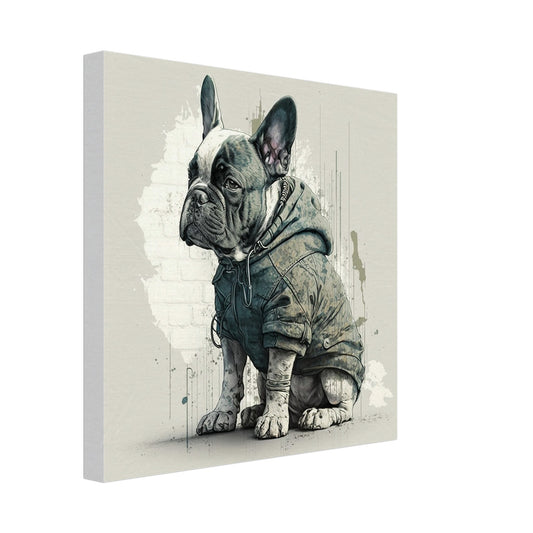 Toile 30 X 30 cm - Bouledogue Français #2