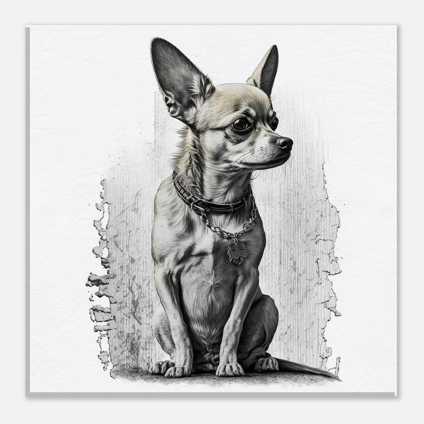 Toile 30 X 30 cm - Chihuahua #2