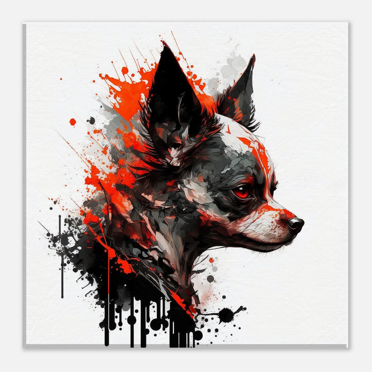 Toile 30 X 30 cm - Chihuahua #1