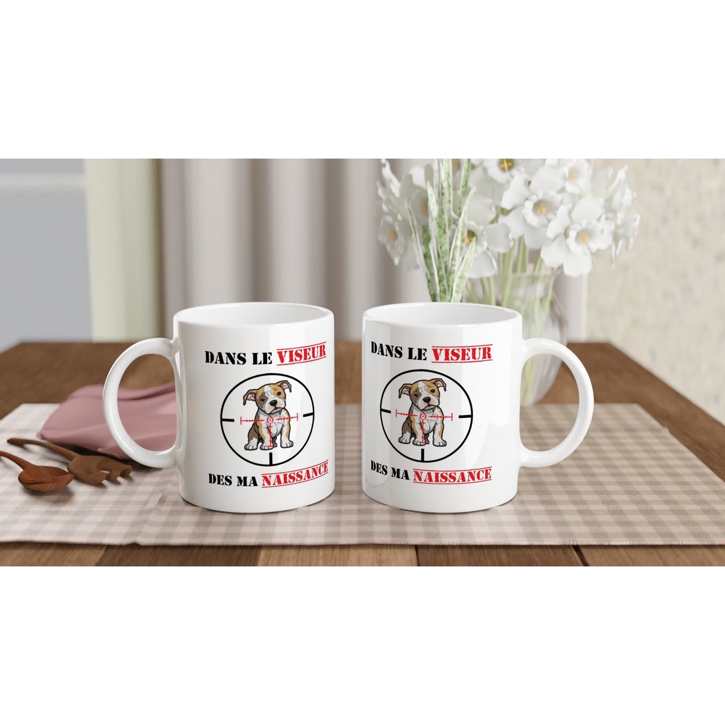 Mug "DANS LE VISEUR" - Version Pit/Staff